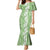 Hawaiian Lei Day Mermaid Dress Green Hibiscus Flowers Lei Art