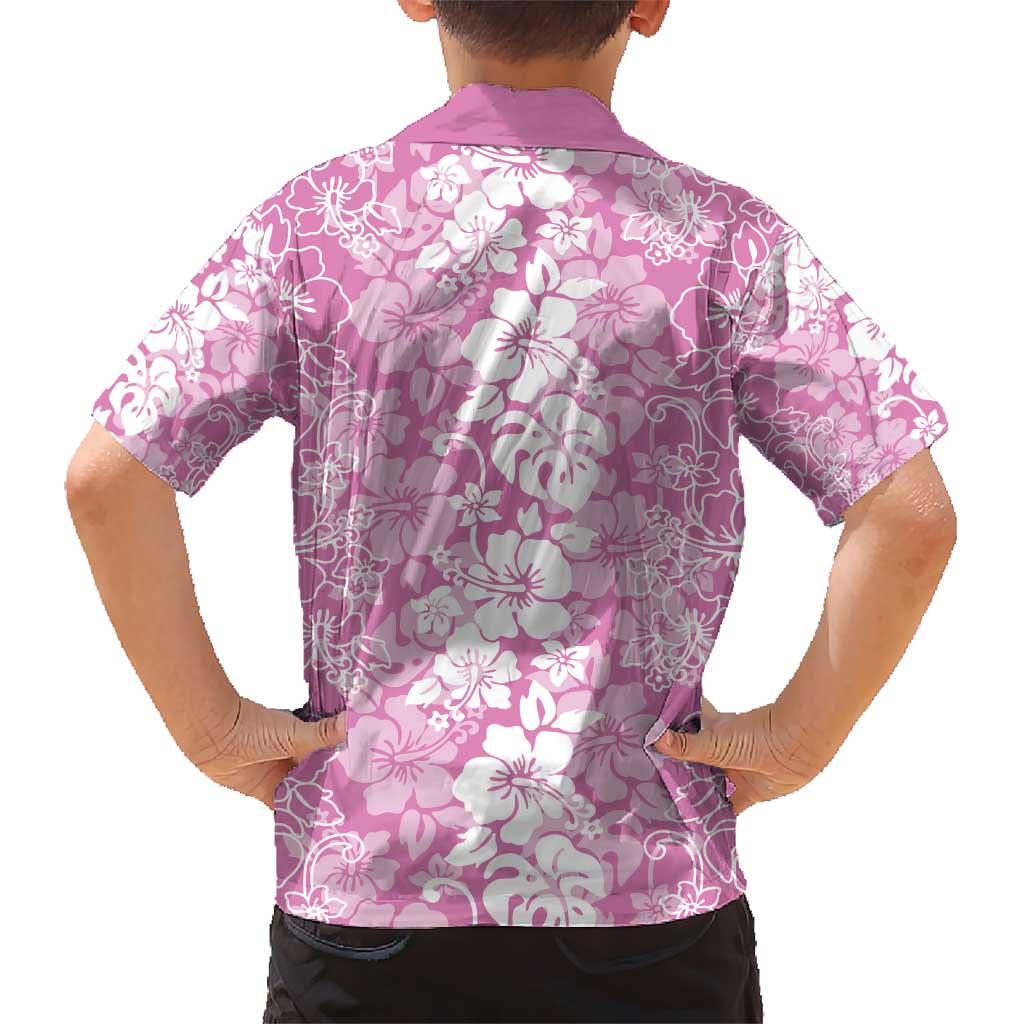 Hawaiian Lei Day Hawaiian Shirt Pink Hibiscus Flowers Lei Art