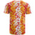 Hawaiian Lei Day T Shirt Red Hibiscus Flowers Lei Art
