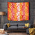 Hawaiian Lei Day Tapestry Red Hibiscus Flowers Lei Art