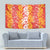 Hawaiian Lei Day Tapestry Red Hibiscus Flowers Lei Art