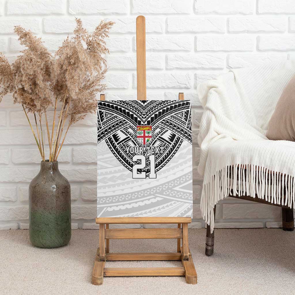 Flying Fijians Pacific Fiji Rugby Custom Canvas Wall Art Polynesian Pattern LT9 - Polynesian Pride