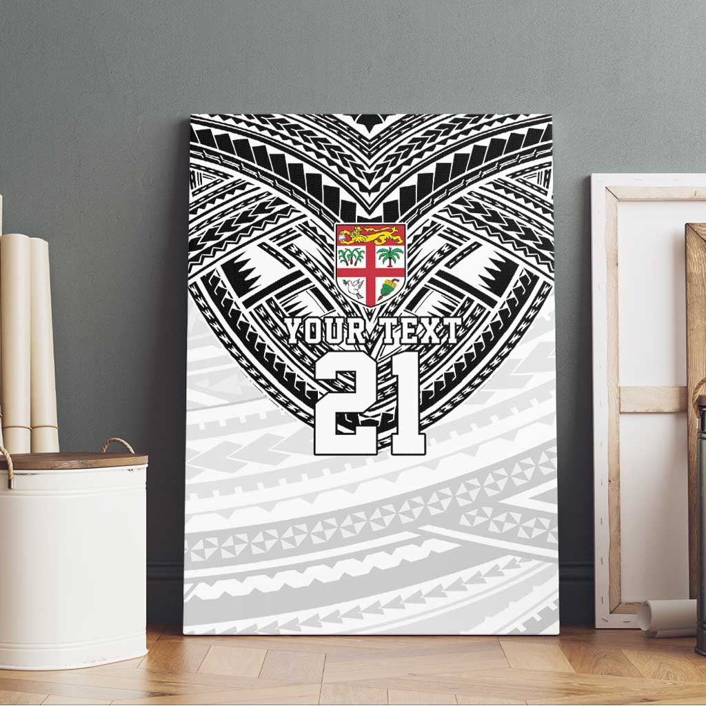 Flying Fijians Pacific Fiji Rugby Custom Canvas Wall Art Polynesian Pattern LT9 - Polynesian Pride