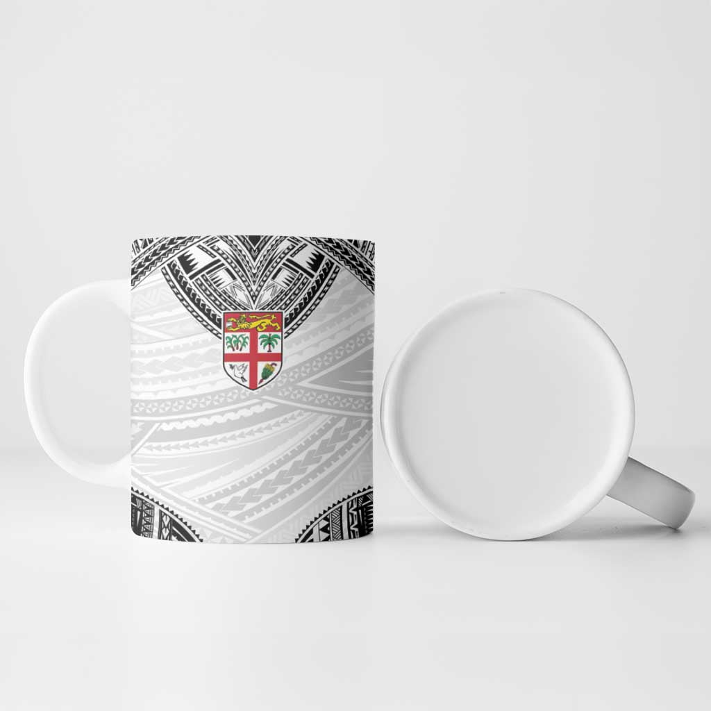 Flying Fijians Pacific Fiji Rugby Custom Ceramic Mug Polynesian Pattern - Polynesian Pride