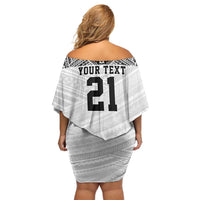 Flying Fijians Pacific Fiji Rugby Custom Family Matching Off Shoulder Short Dress and Hawaiian Shirt Polynesian Pattern LT9 - Polynesian Pride