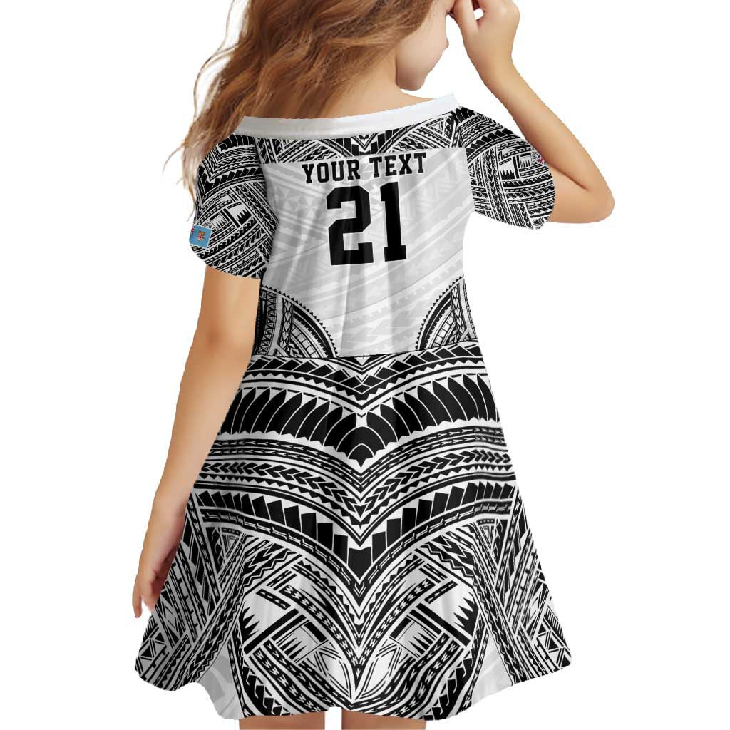 Flying Fijians Pacific Fiji Rugby Custom Family Matching Short Sleeve Bodycon Dress and Hawaiian Shirt Polynesian Pattern