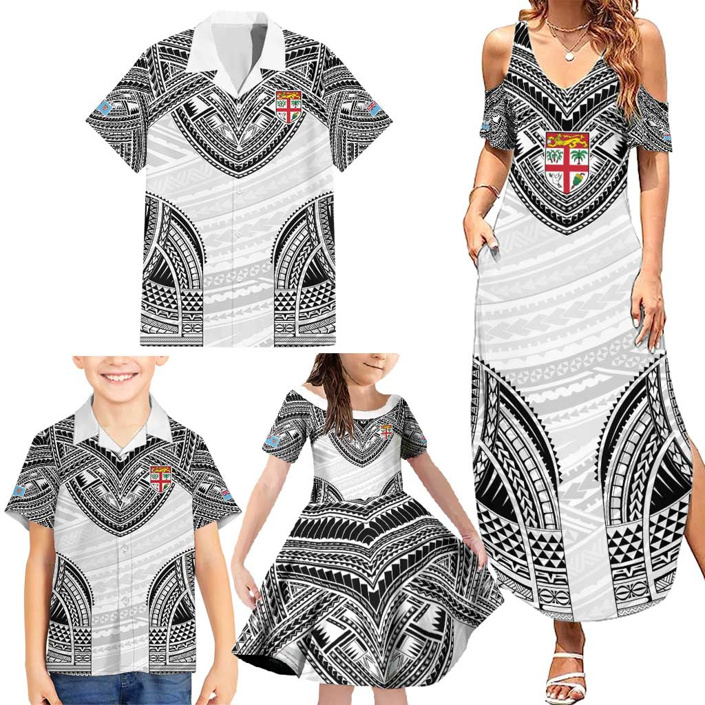 Flying Fijians Pacific Fiji Rugby Custom Family Matching Summer Maxi Dress and Hawaiian Shirt Polynesian Pattern LT9 - Polynesian Pride