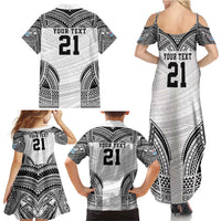 Flying Fijians Pacific Fiji Rugby Custom Family Matching Summer Maxi Dress and Hawaiian Shirt Polynesian Pattern LT9 - Polynesian Pride