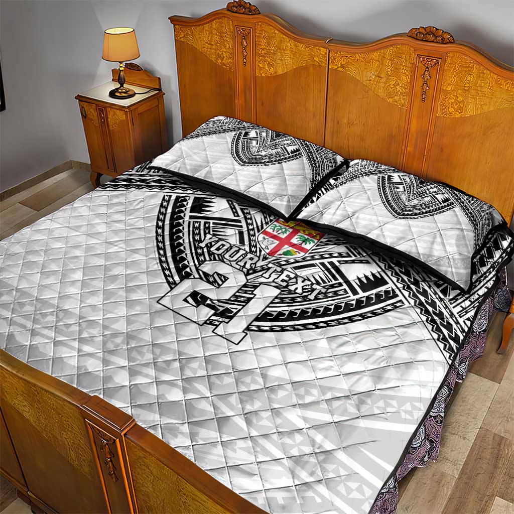 Flying Fijians Pacific Fiji Rugby Custom Quilt Bed Set Polynesian Pattern LT9 - Polynesian Pride
