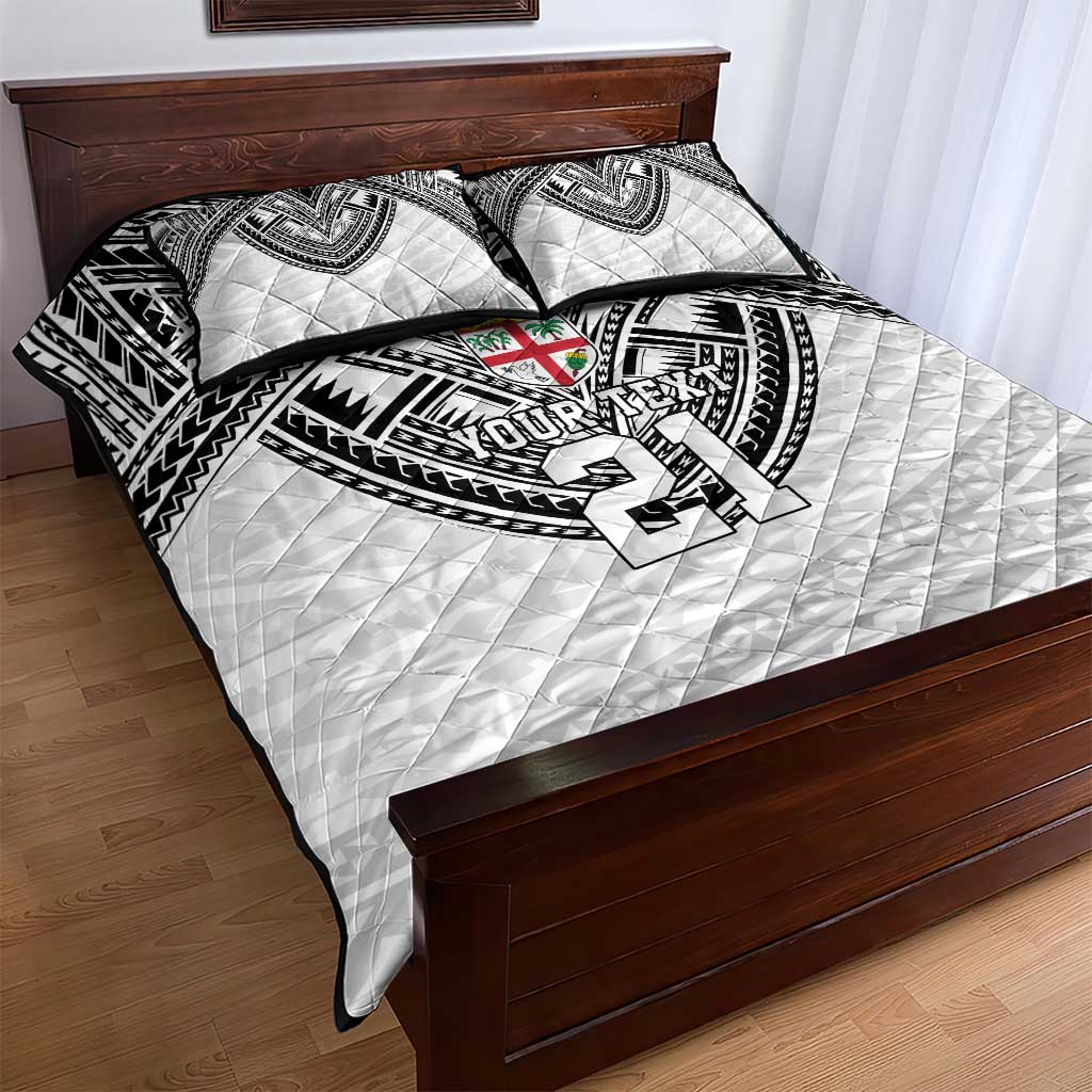 Flying Fijians Pacific Fiji Rugby Custom Quilt Bed Set Polynesian Pattern LT9 - Polynesian Pride