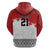 Ikale Tahi Pacific Tonga Rugby Custom Hoodie Tongan Ngatu with Flag Pattern