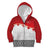 Ikale Tahi Pacific Tonga Rugby Custom Kid Hoodie Tongan Ngatu with Flag Pattern