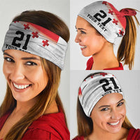 Ikale Tahi Pacific Tonga Rugby Custom Neck Gaiter Tongan Ngatu with Flag Pattern LT9 - Polynesian Pride