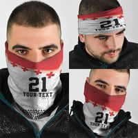 Ikale Tahi Pacific Tonga Rugby Custom Neck Gaiter Tongan Ngatu with Flag Pattern LT9 - Polynesian Pride