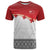 Ikale Tahi Pacific Tonga Rugby Custom T Shirt Tongan Ngatu with Flag Pattern
