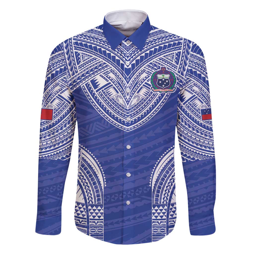 Manu Samoa Pacific Samoa Rugby Custom Family Matching Off Shoulder Maxi Dress and Hawaiian Shirt Polynesian Pattern