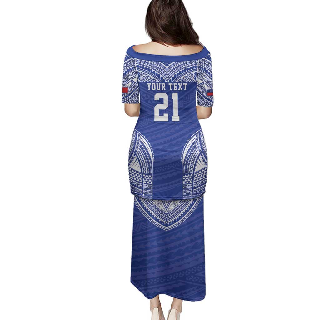 Manu Samoa Pacific Samoa Rugby Custom Family Matching Puletasi and Hawaiian Shirt Polynesian Pattern