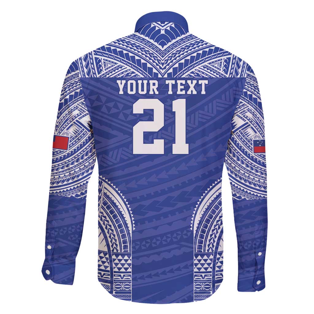 Manu Samoa Pacific Samoa Rugby Custom Family Matching Tank Maxi Dress and Hawaiian Shirt Polynesian Pattern