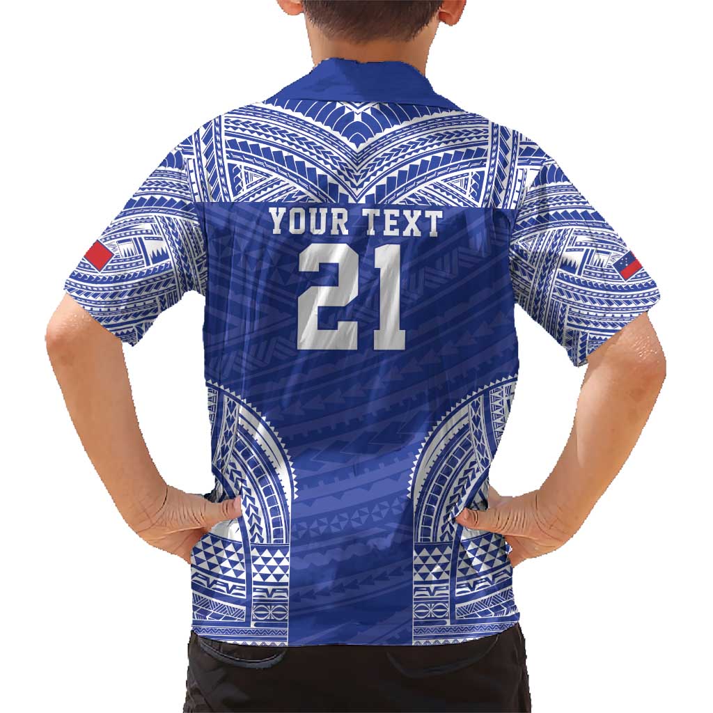 Manu Samoa Pacific Samoa Rugby Custom Kid Hawaiian Shirt Polynesian Pattern
