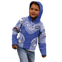 Manu Samoa Pacific Samoa Rugby Custom Kid Hoodie Polynesian Pattern