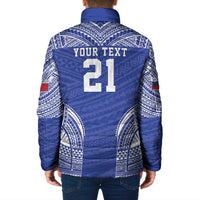 Manu Samoa Pacific Samoa Rugby Custom Padded Jacket Polynesian Pattern - Polynesian Pride