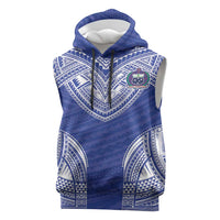 Manu Samoa Pacific Samoa Rugby Custom Sleeveless Hoodie Polynesian Pattern - Polynesian Pride