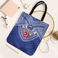 Manu Samoa Pacific Samoa Rugby Custom Tote Bag Polynesian Pattern - Polynesian Pride