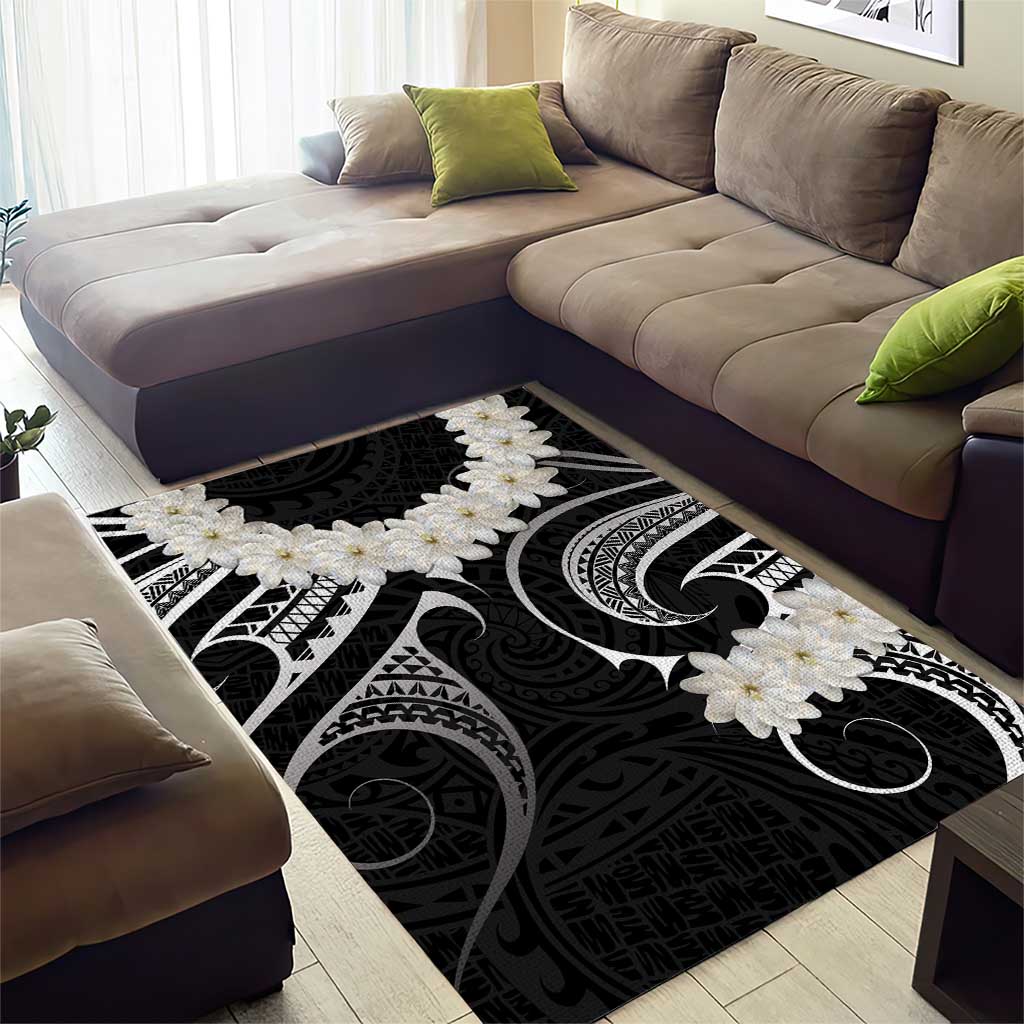 White Sunday Tokelau Gardenia Thunbergia Area Rug Fakamalo Atu Kia Te Koutou Uma LT9 - Polynesian Pride