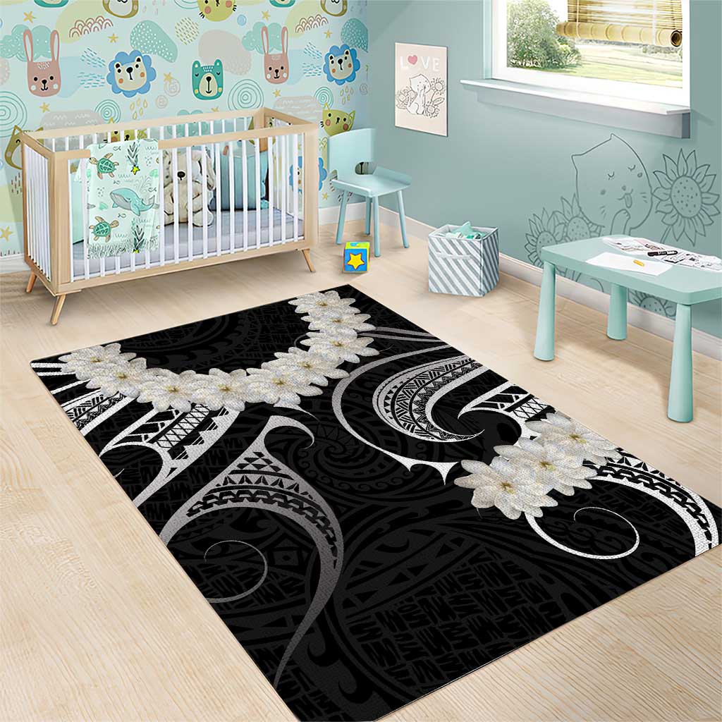 White Sunday Tokelau Gardenia Thunbergia Area Rug Fakamalo Atu Kia Te Koutou Uma LT9 - Polynesian Pride