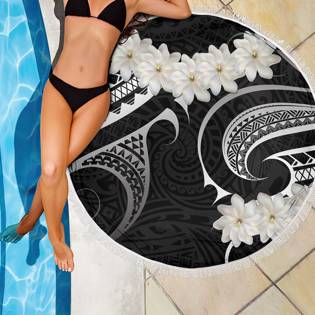 White Sunday Tokelau Gardenia Thunbergia Beach Blanket Fakamalo Atu Kia Te Koutou Uma LT9 - Polynesian Pride