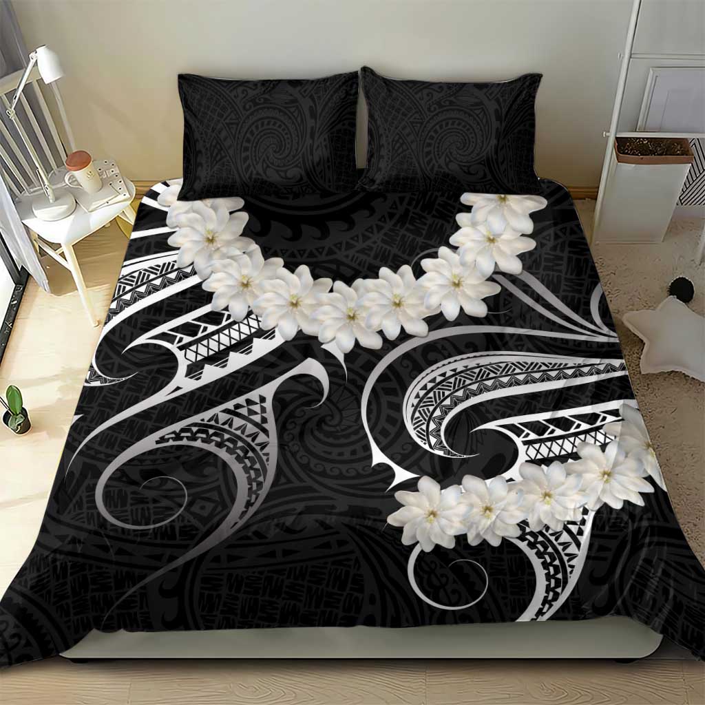 White Sunday Tokelau Gardenia Thunbergia Bedding Set Fakamalo Atu Kia Te Koutou Uma LT9 - Polynesian Pride