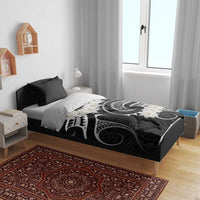 White Sunday Tokelau Gardenia Thunbergia Bedding Set Fakamalo Atu Kia Te Koutou Uma LT9 - Polynesian Pride