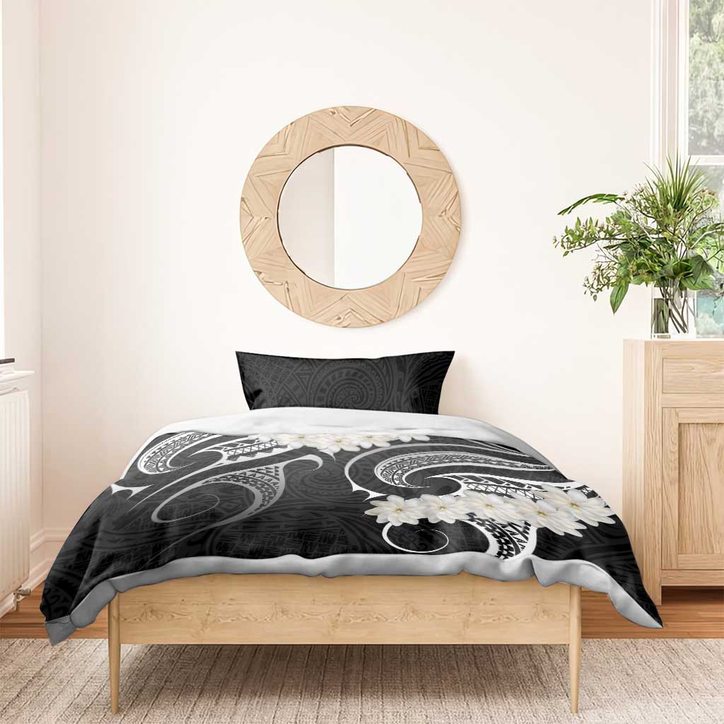 White Sunday Tokelau Gardenia Thunbergia Bedding Set Fakamalo Atu Kia Te Koutou Uma LT9 - Polynesian Pride