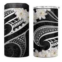 White Sunday Tokelau Gardenia Thunbergia 4 in 1 Can Cooler Tumbler Fakamalo Atu Kia Te Koutou Uma LT9 One Size: 16 oz White - Polynesian Pride