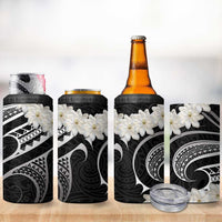 White Sunday Tokelau Gardenia Thunbergia 4 in 1 Can Cooler Tumbler Fakamalo Atu Kia Te Koutou Uma LT9 - Polynesian Pride