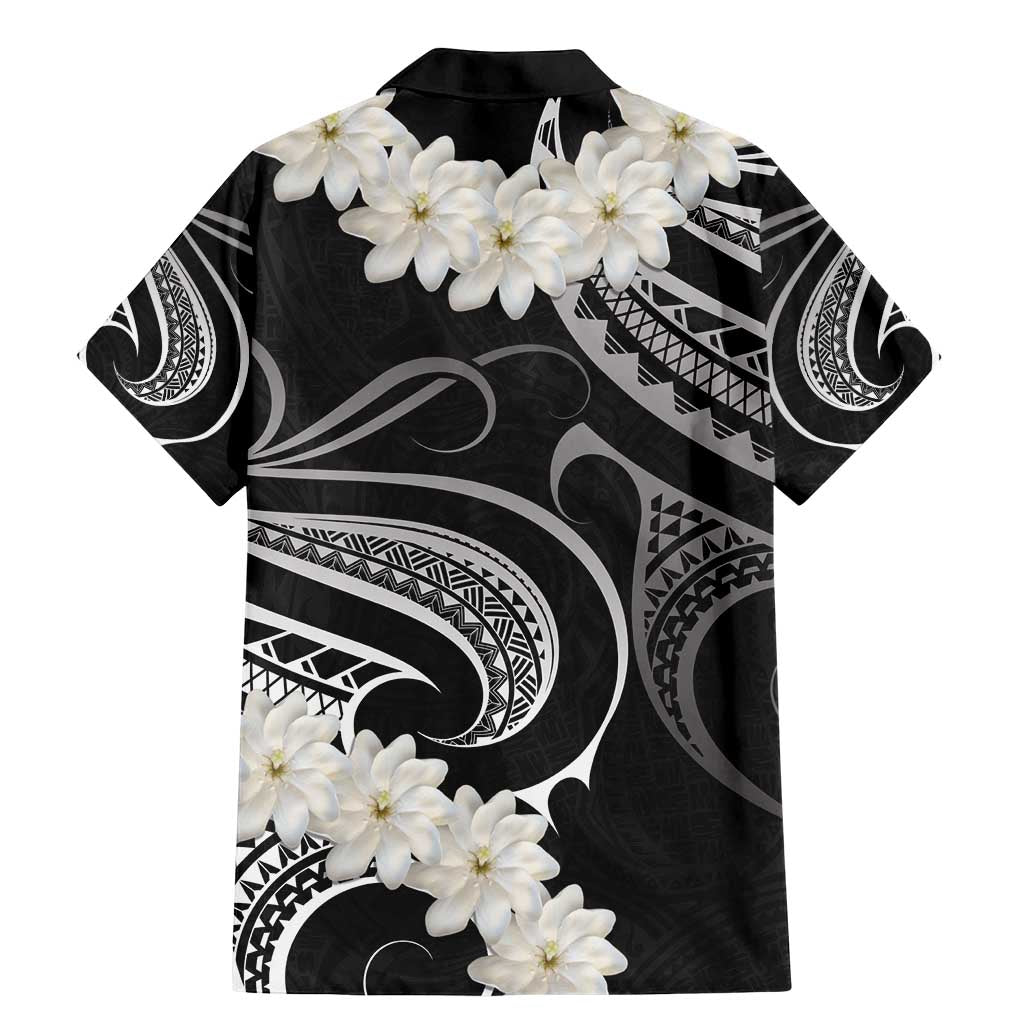 White Sunday Tokelau Gardenia Thunbergia Family Matching Mermaid Dress and Hawaiian Shirt Fakamalo Atu Kia Te Koutou Uma LT9 - Polynesian Pride