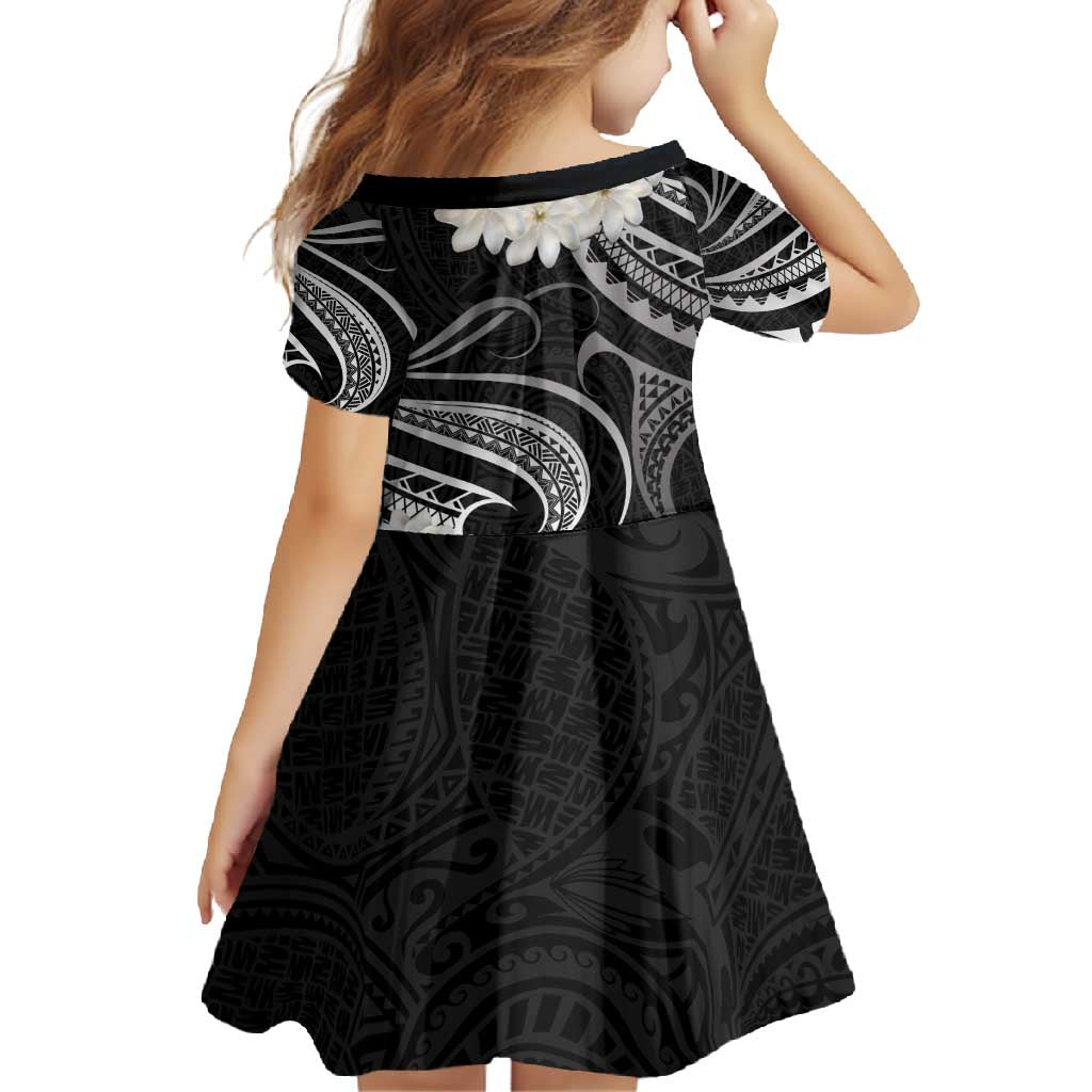 White Sunday Tokelau Gardenia Thunbergia Family Matching Off Shoulder Maxi Dress and Hawaiian Shirt Fakamalo Atu Kia Te Koutou Uma LT9 - Polynesian Pride