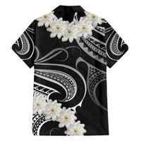 White Sunday Tokelau Gardenia Thunbergia Family Matching Off Shoulder Short Dress and Hawaiian Shirt Fakamalo Atu Kia Te Koutou Uma LT9 - Polynesian Pride