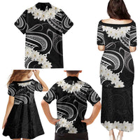 White Sunday Tokelau Gardenia Thunbergia Family Matching Puletasi and Hawaiian Shirt Fakamalo Atu Kia Te Koutou Uma LT9 - Polynesian Pride