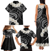 White Sunday Tokelau Gardenia Thunbergia Family Matching Tank Maxi Dress and Hawaiian Shirt Fakamalo Atu Kia Te Koutou Uma LT9 - Polynesian Pride
