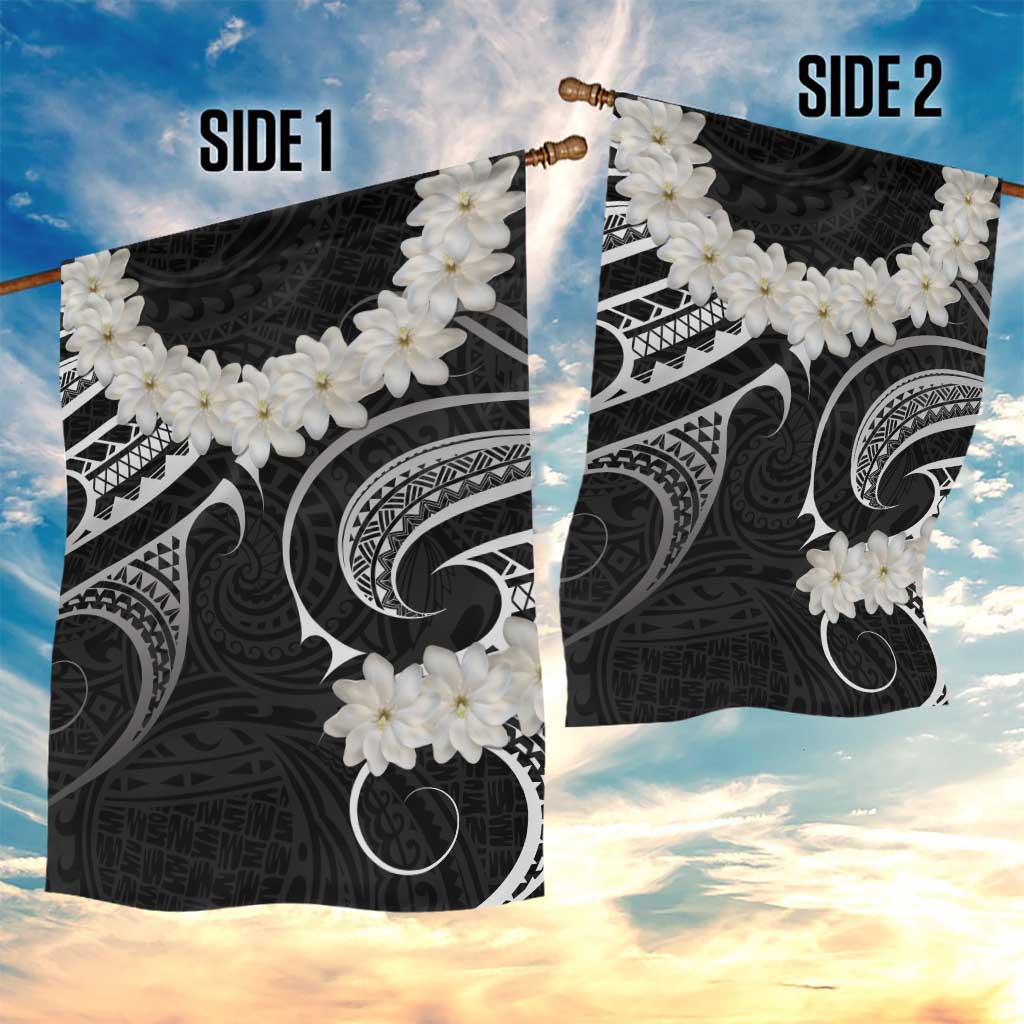White Sunday Tokelau Gardenia Thunbergia Garden Flag Fakamalo Atu Kia Te Koutou Uma LT9 - Polynesian Pride