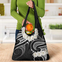 White Sunday Tokelau Gardenia Thunbergia Grocery Bag Fakamalo Atu Kia Te Koutou Uma LT9 - Polynesian Pride