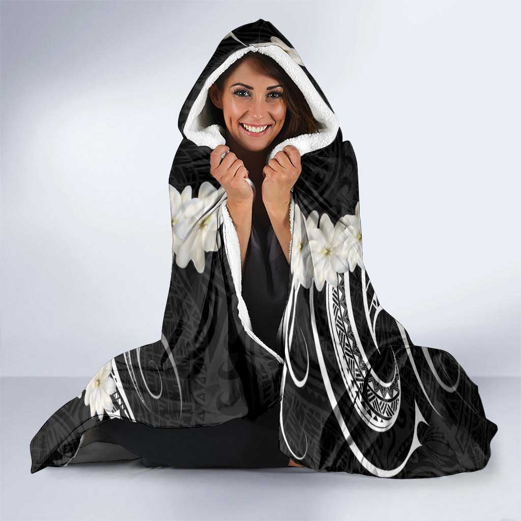 White Sunday Tokelau Gardenia Thunbergia Hooded Blanket Fakamalo Atu Kia Te Koutou Uma LT9 - Polynesian Pride