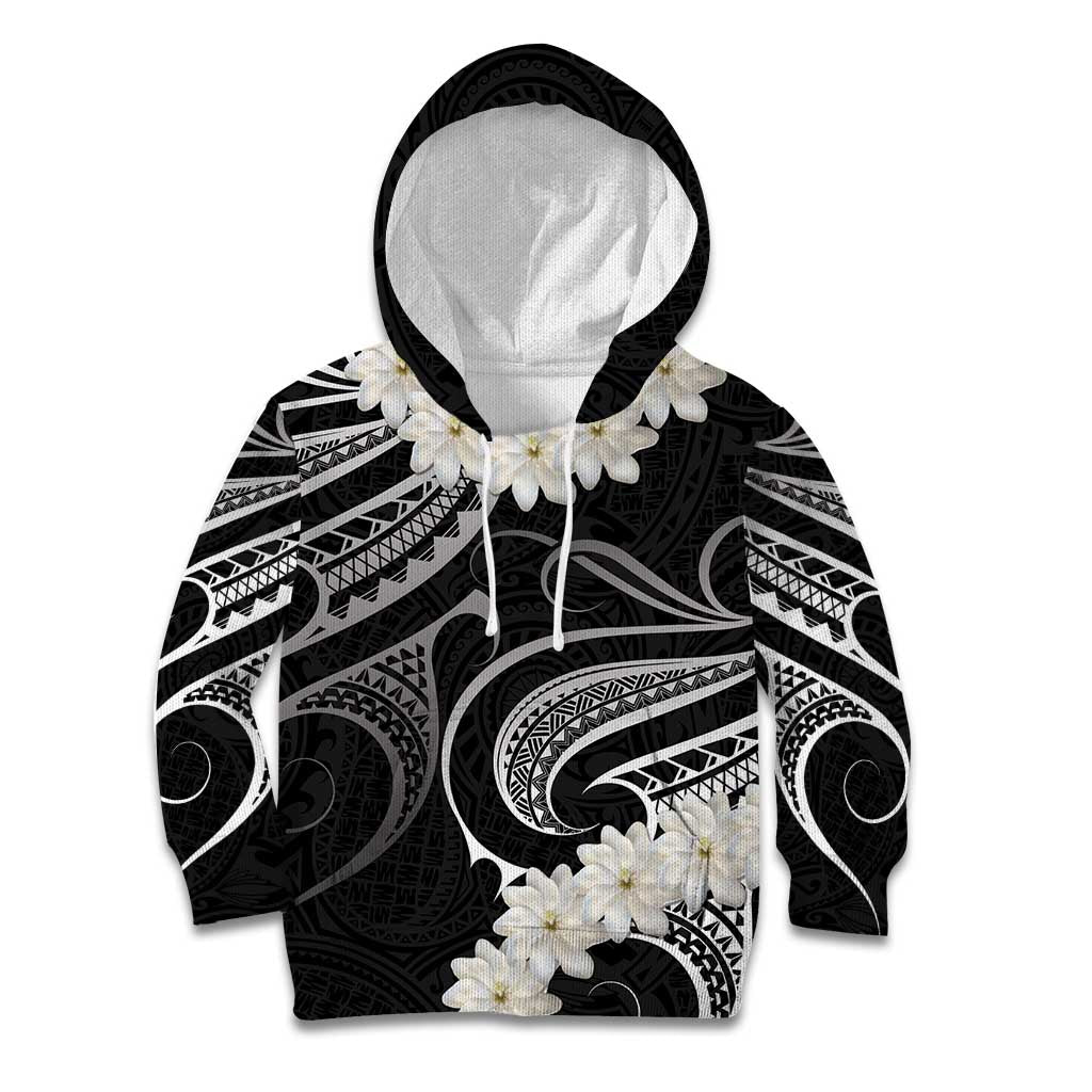 White Sunday Tokelau Gardenia Thunbergia Kid Hoodie Fakamalo Atu Kia Te Koutou Uma LT9 Hoodie Black - Polynesian Pride