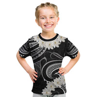 White Sunday Tokelau Gardenia Thunbergia Kid T Shirt Fakamalo Atu Kia Te Koutou Uma LT9 Black - Polynesian Pride