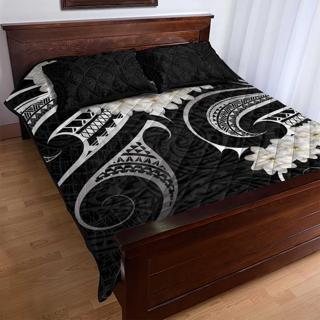 White Sunday Tokelau Gardenia Thunbergia Quilt Bed Set Fakamalo Atu Kia Te Koutou Uma LT9 - Polynesian Pride