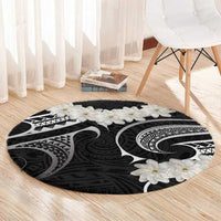 White Sunday Tokelau Gardenia Thunbergia Round Carpet Fakamalo Atu Kia Te Koutou Uma LT9 - Polynesian Pride