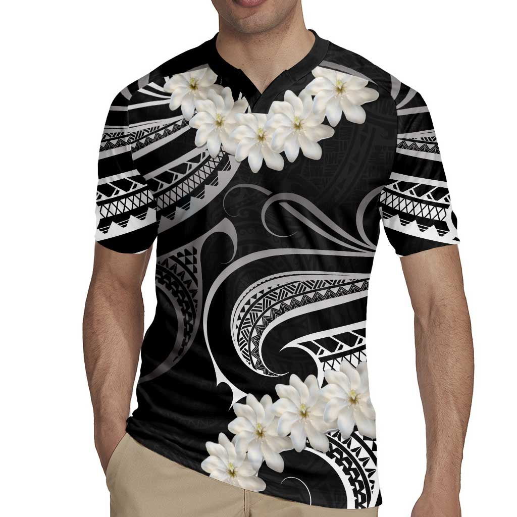White Sunday Tokelau Gardenia Thunbergia Rugby Jersey Fakamalo Atu Kia Te Koutou Uma LT9 - Polynesian Pride