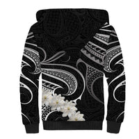White Sunday Tokelau Gardenia Thunbergia Sherpa Hoodie Fakamalo Atu Kia Te Koutou Uma LT9 - Polynesian Pride