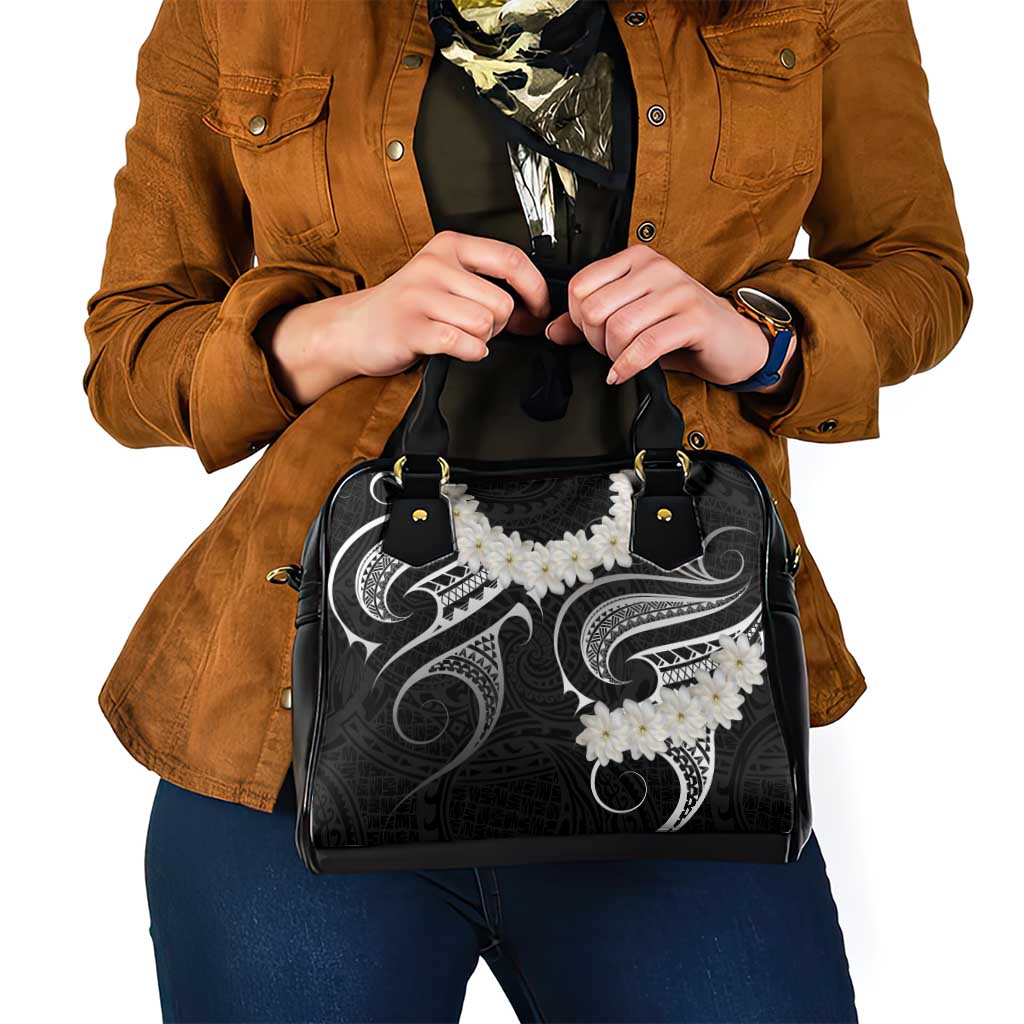 White Sunday Tokelau Gardenia Thunbergia Shoulder Handbag Fakamalo Atu Kia Te Koutou Uma LT9 - Polynesian Pride